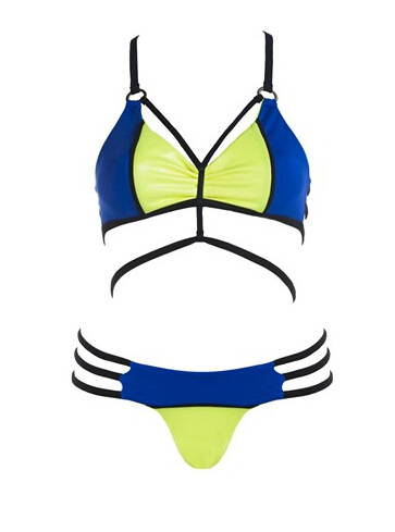 F4371 2015 Beach Bunny Form and Function Triangle Top and Brazilian Bottom